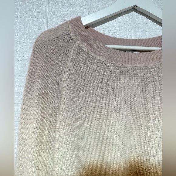 Madewell dip dye cashmere shrunken sweater size M - Picture 3 of 11